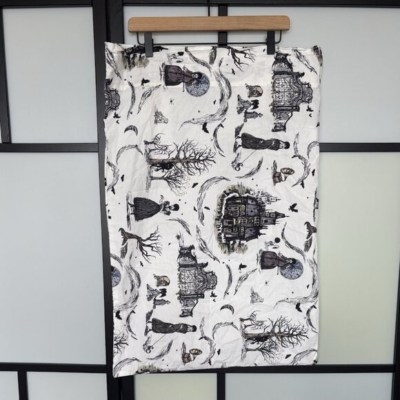 Pottery Barn Wednesday Adams Pillow Case 1 (ONE ONLY)100% Cotton Halloween Dark